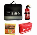 Automobilio saugos rinkinys techninei apžiūrai su 1kg gesintuvu